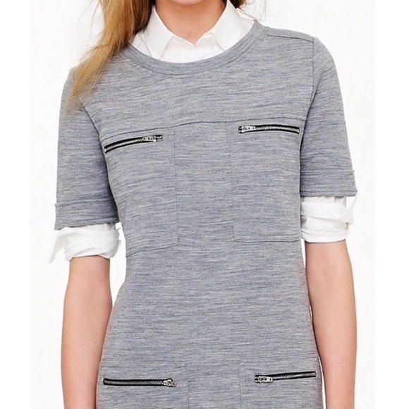 J. Crew Dresses & Skirts - J. Crew Wool Ponte Zipper Pocket Shift Dress NWT